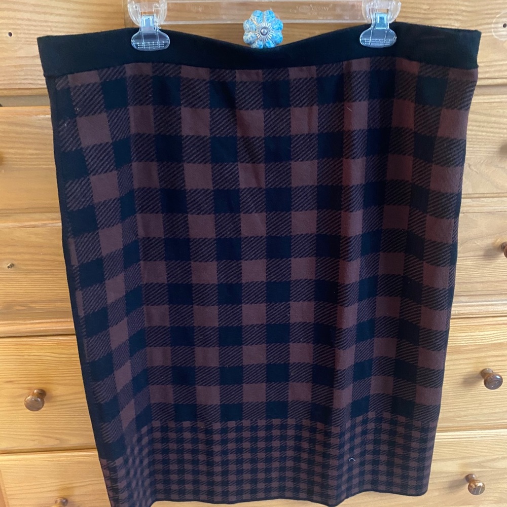 ELOQUII knit pencil midi skirt